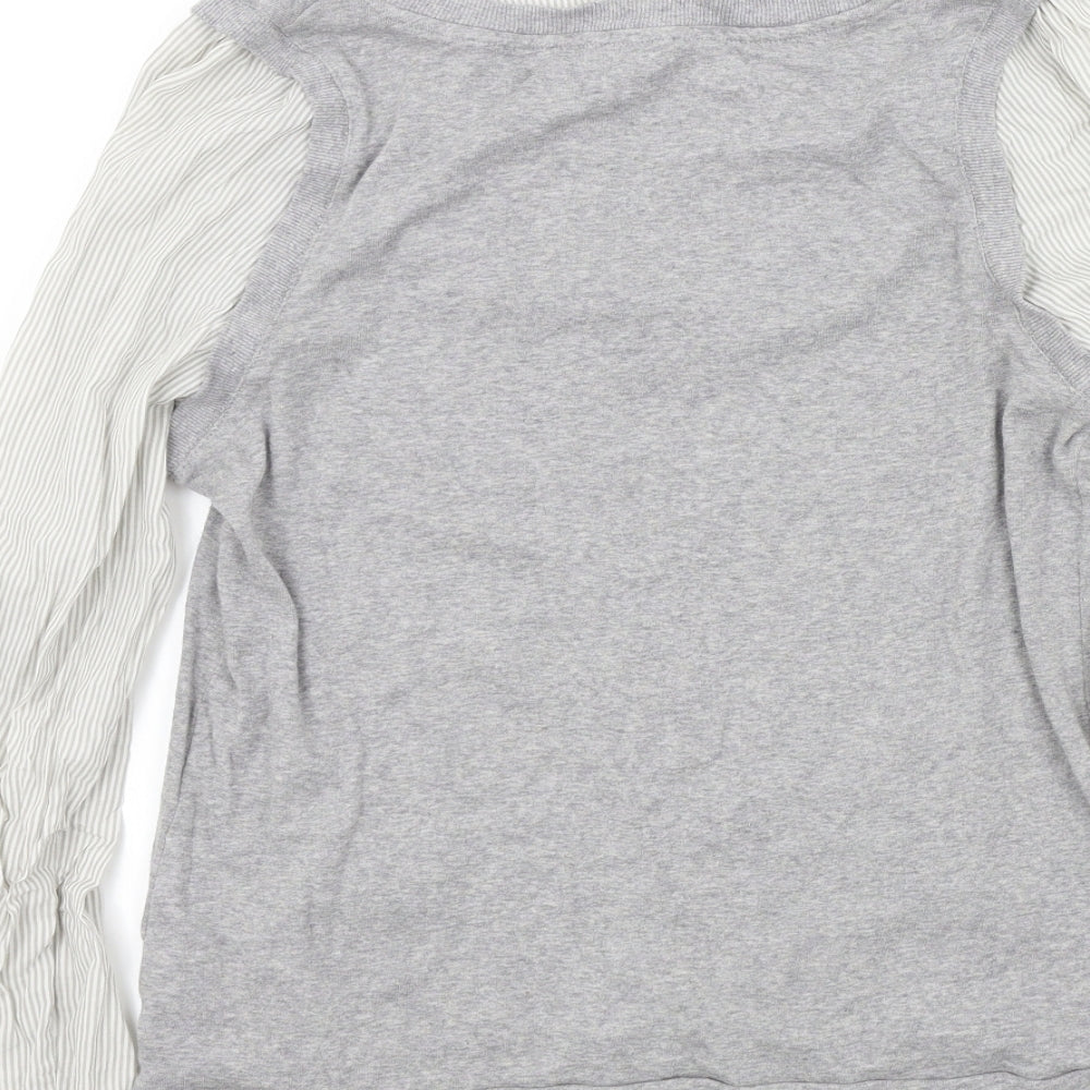 M&S Womens Grey Pullover Jumper Size 16