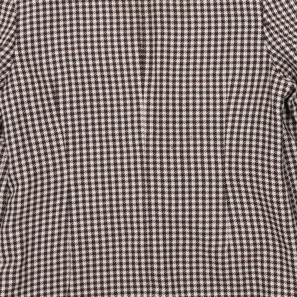 separa Womens Purple Geometric Jacket Blazer Size 12