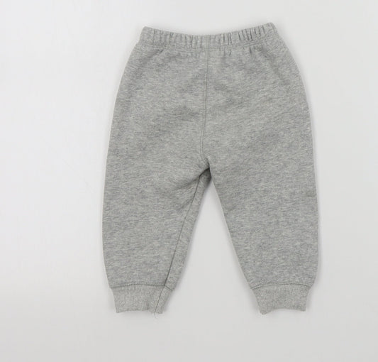 Preworn Boys Grey Colourblock Cropped Trousers Size 12 Months