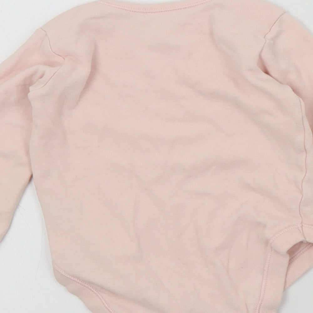 George Girls Pink Colourblock Babygrow One-Piece Size 12-18 Months