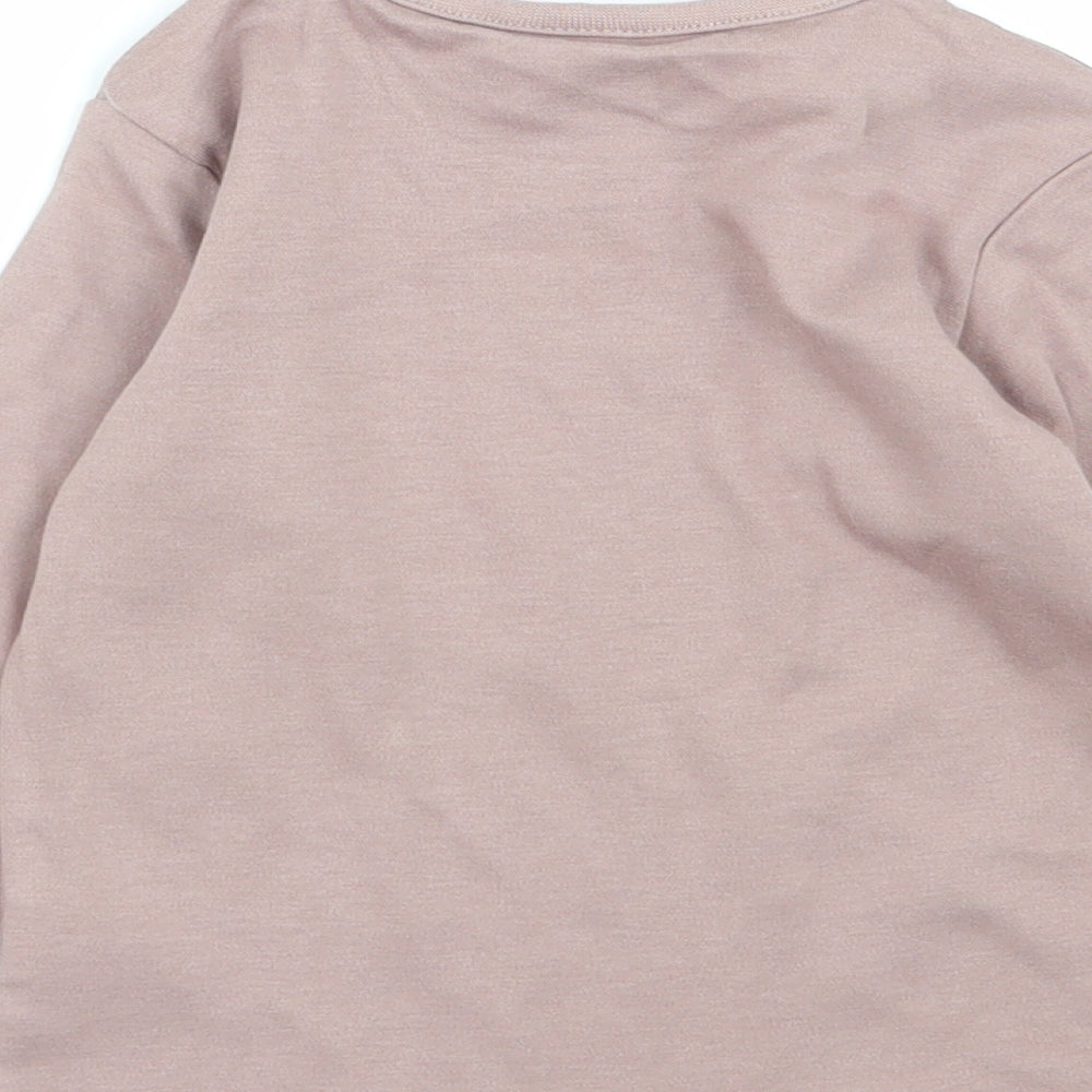 Cherokee Girls Brown Basic T-Shirt Size 12-18 Months