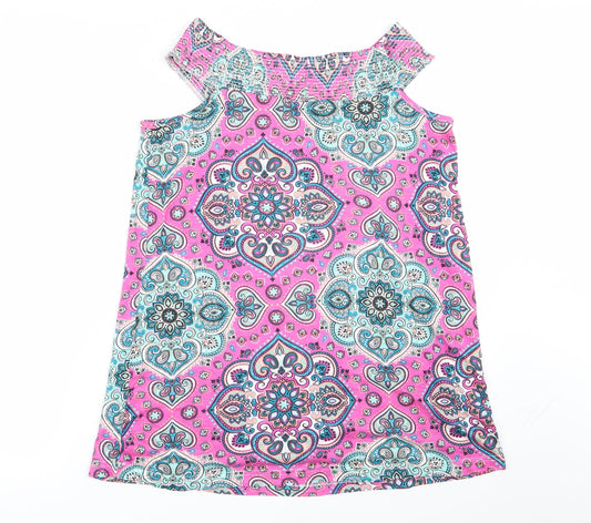be you Womens Multicoloured Geometric Basic Tank Size 8