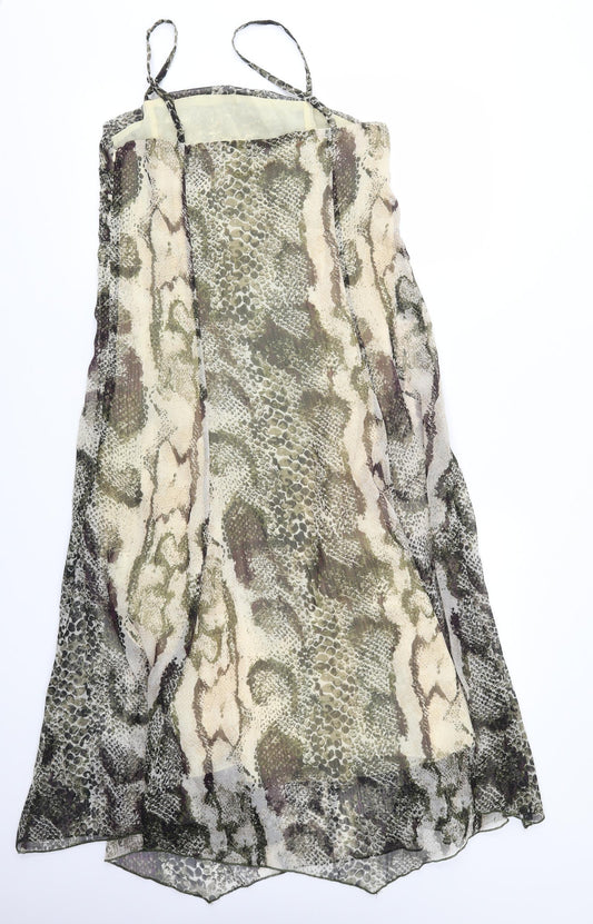 Solo Womens Multicoloured Animal Print Fit & Flare Size 12