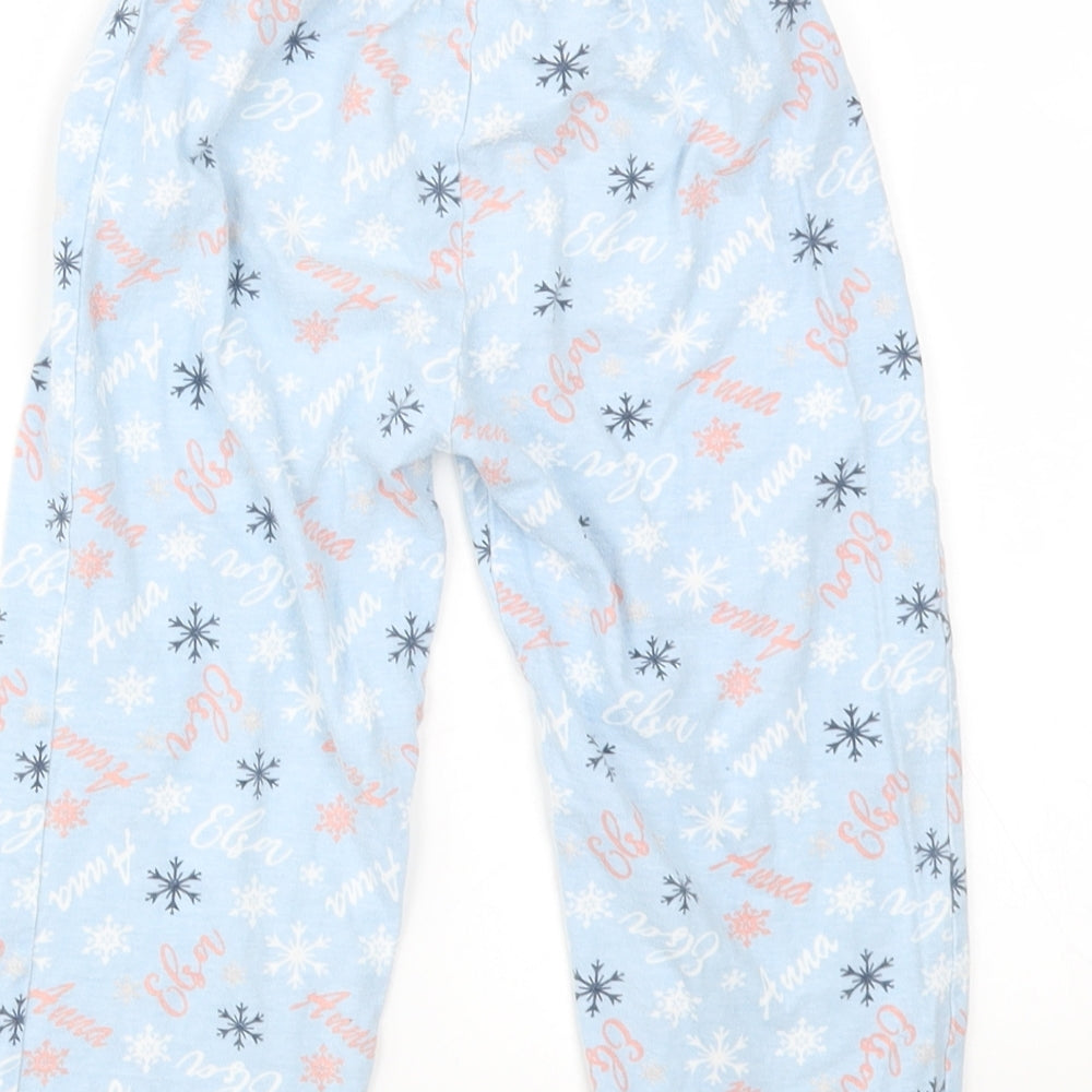 Primark Girls Blue Geometric Jogger Trousers Size 3-4 Years