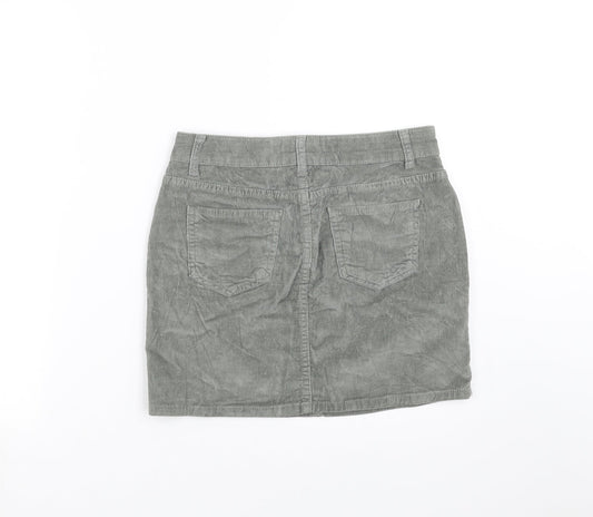 Bradford Womens Green Corduroy Mini Skirt Size 8
