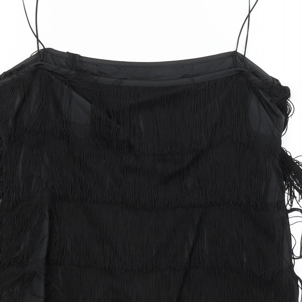 Preworn Womens Black Cropped Tank Size 12