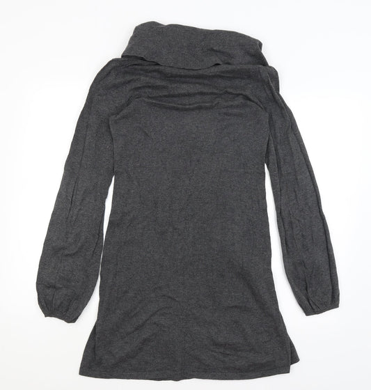 Preworn Womens Grey T-Shirt Dress Size S