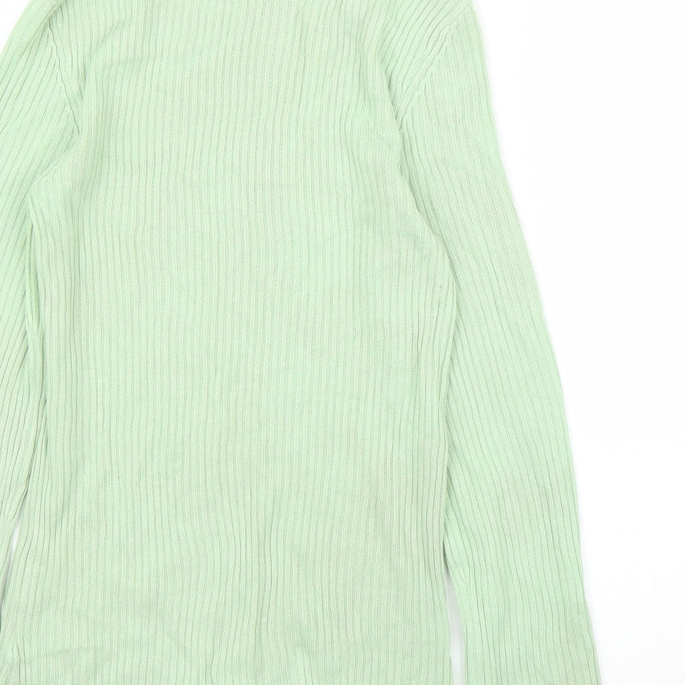 VILA Womens Green Pullover Jumper Size S