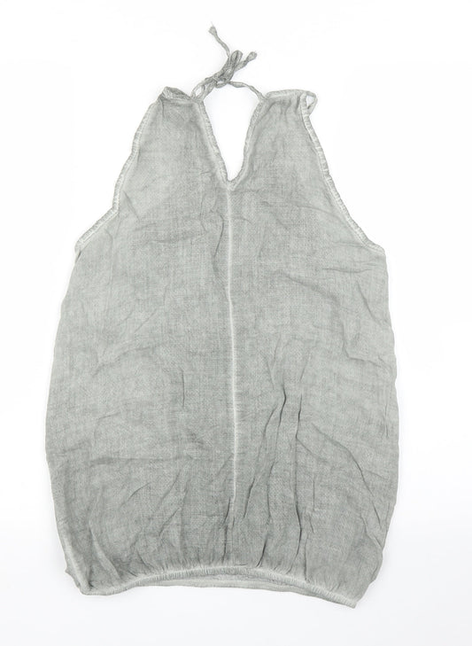 Somsis Womens Grey Basic Blouse Size S
