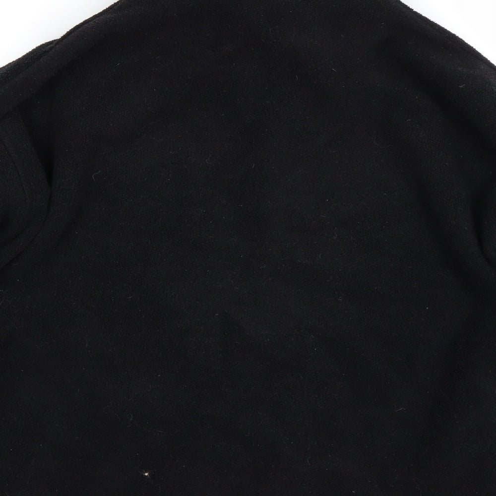 Cracker robi Girls Black Fleece Full Zip Sweatshirt Size 9-10 Years