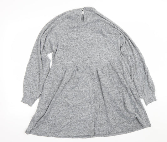 New Look Womens Grey Jumper Dress Size 10