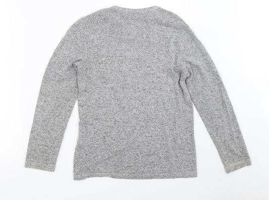 Lands' End Girls Grey Pullover Jumper Size 8-9 Years