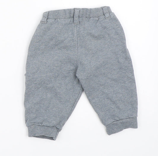 Mothercare Boys Grey Jogger Trousers Size 6-9 Months