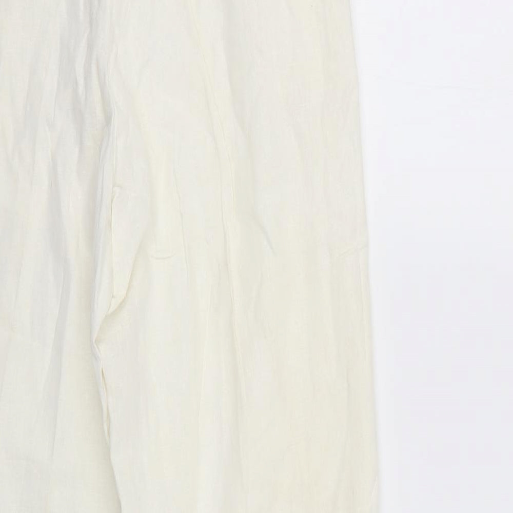evie Womens Beige Trousers Size 16 L28 in