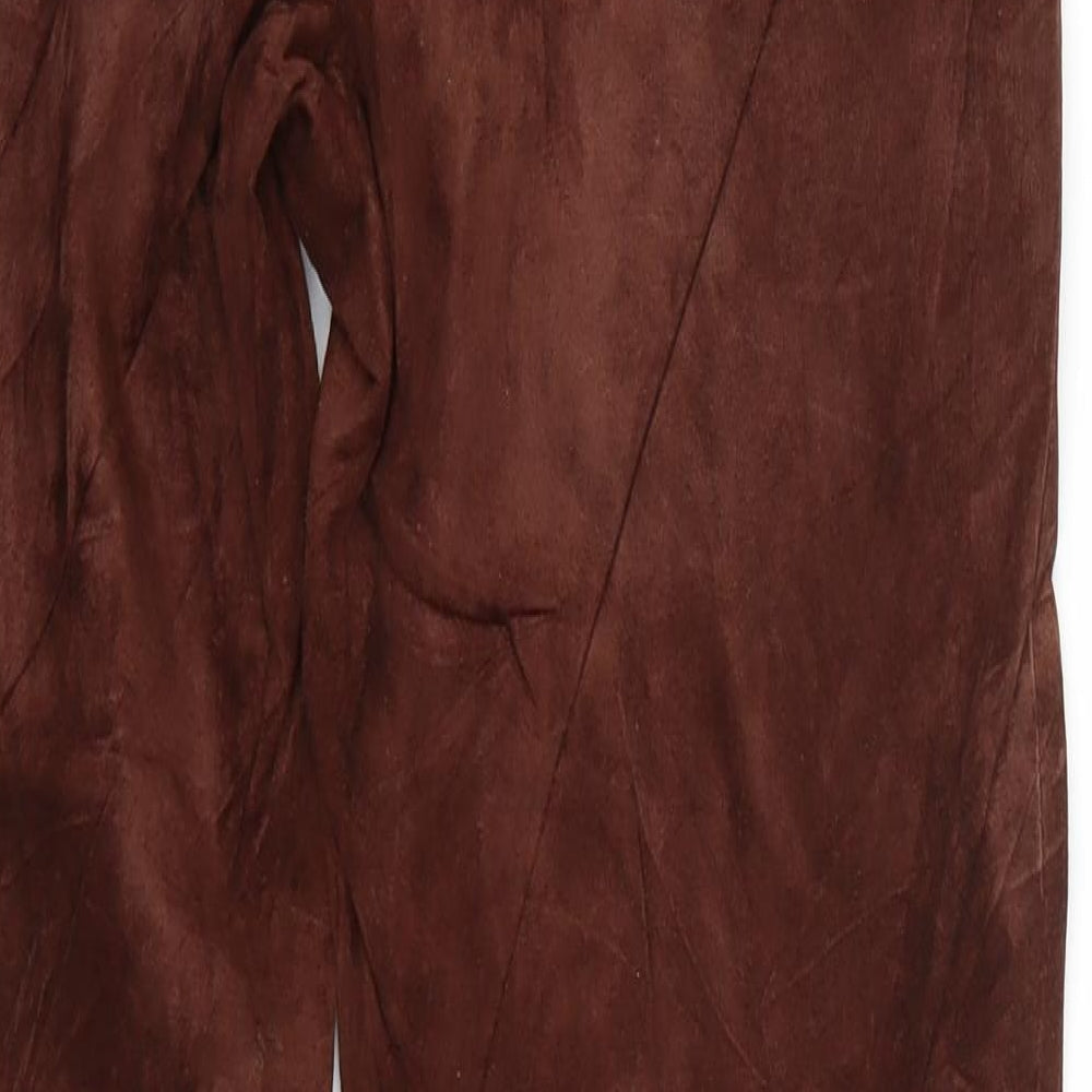 Marks and Spencer Womens Brown Trousers Size 10 L28 in