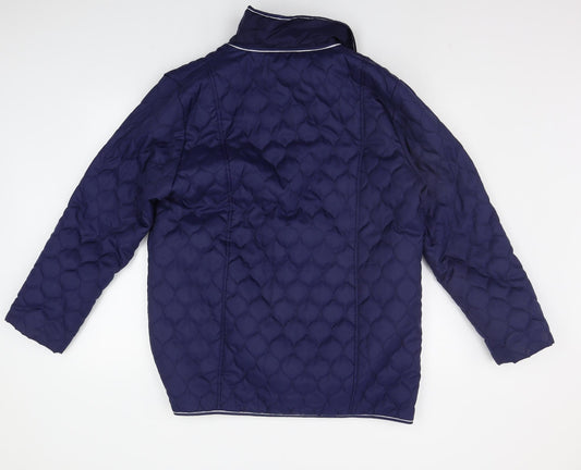 Gabriella Vicenza Womens Blue Jacket Coat Size 14