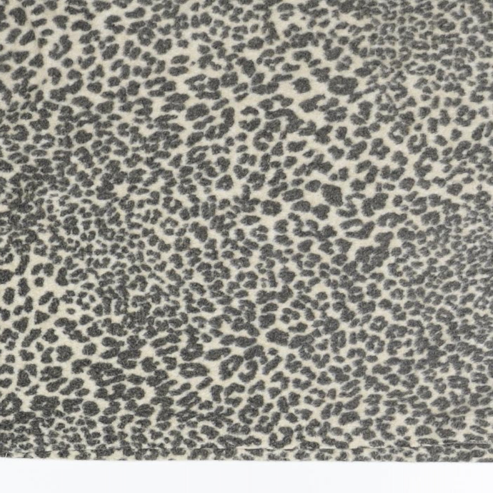 H&M Womens Grey Animal Print Pullover Jumper Size S