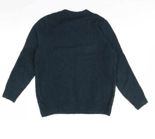 m&s Mens Green Pullover Jumper Size M