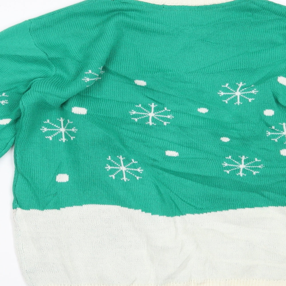 cargoquay Womens Green Pullover Jumper Size S