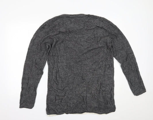 George Mens Grey Pullover Jumper Size L