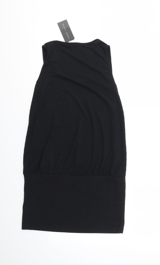 New Look Womens Black Basic Blouse Size 8