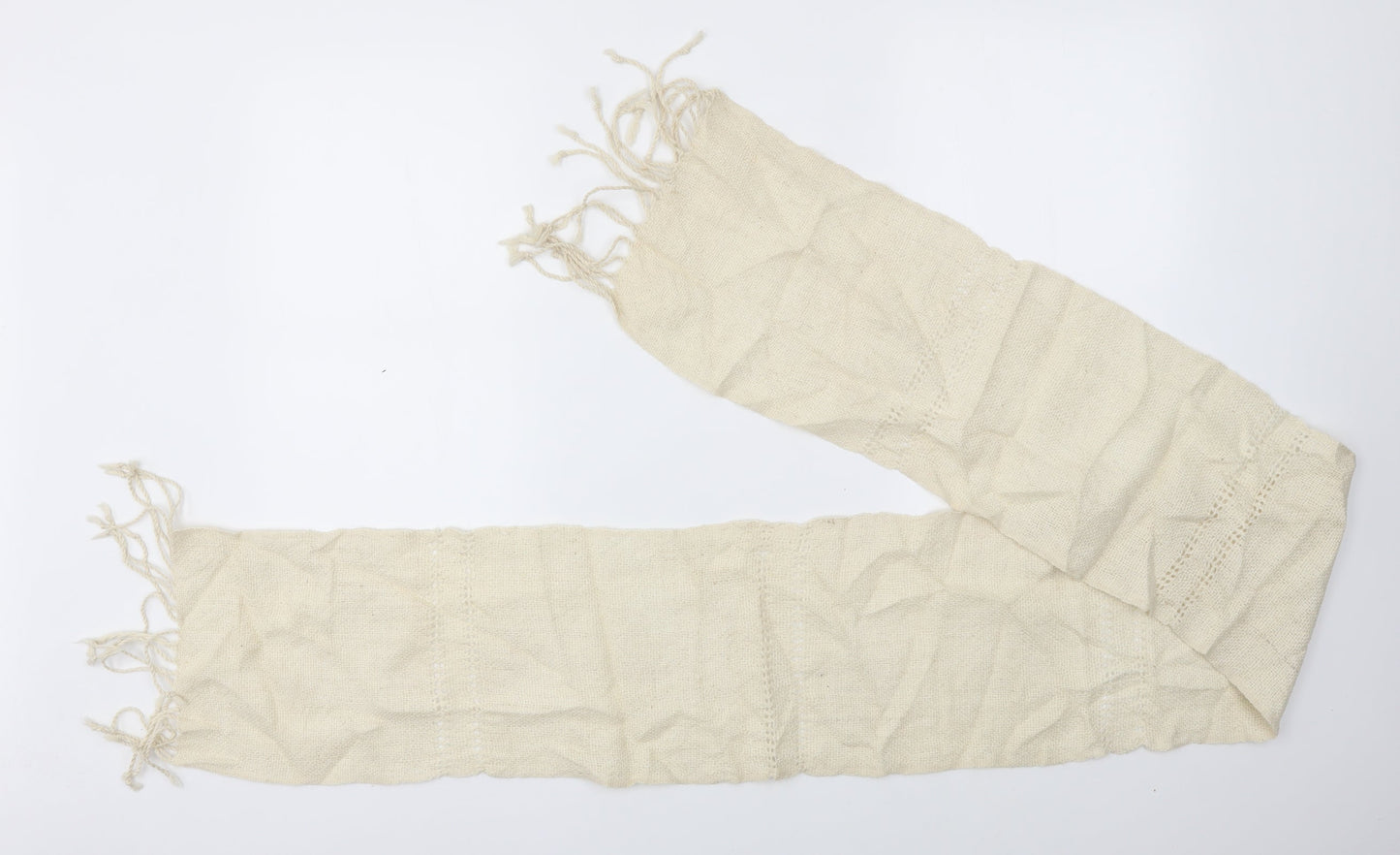 Preworn Unisex White Scarf