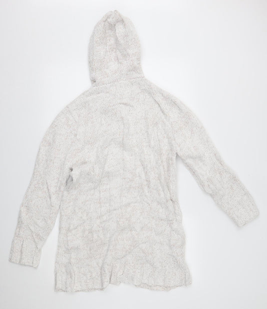 elizabeth scott Womens White Coatigan Size M