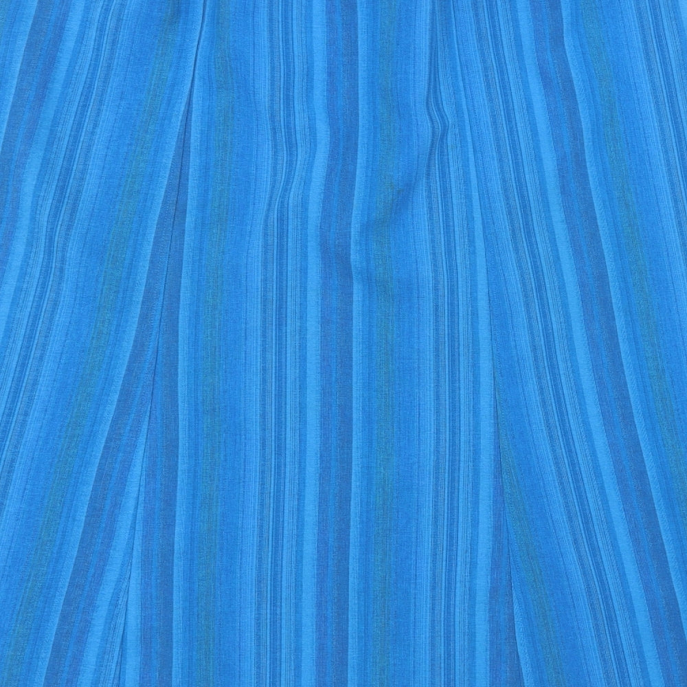 EWM Womens Blue A-Line Skirt Size 18