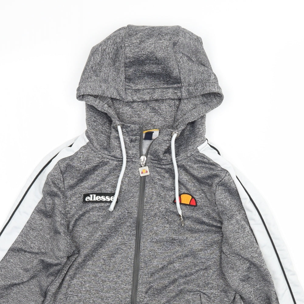 ellesse Womens Grey   Full Zip Hoodie Size 4