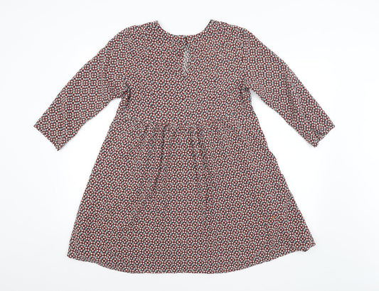 H&M Womens Multicoloured Argyle/Diamond A-Line Size 14
