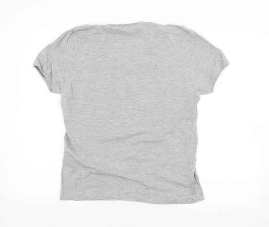SCOTT & LEE Womens Grey Basic T-Shirt Size S