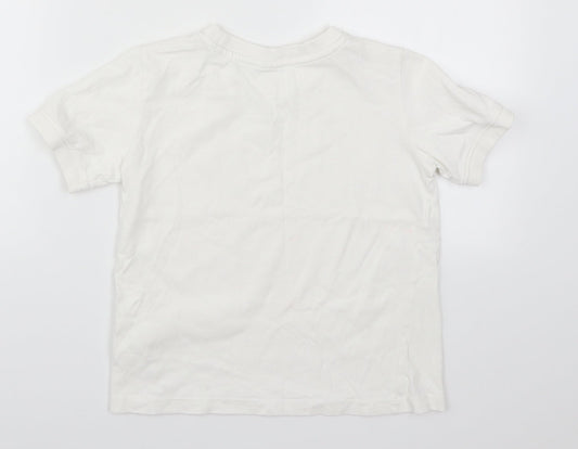 Zara Boys White Basic T-Shirt Size 9 Years
