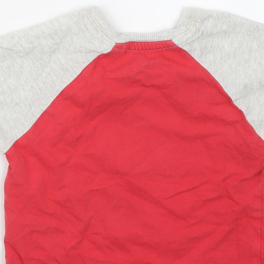 NEXT Boys Red Geometric Babydoll Pyjama Top Size 12-18 Months