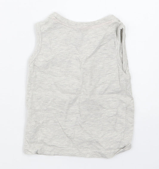 Rebel Boys Grey Basic T-Shirt Size 12-18 Months