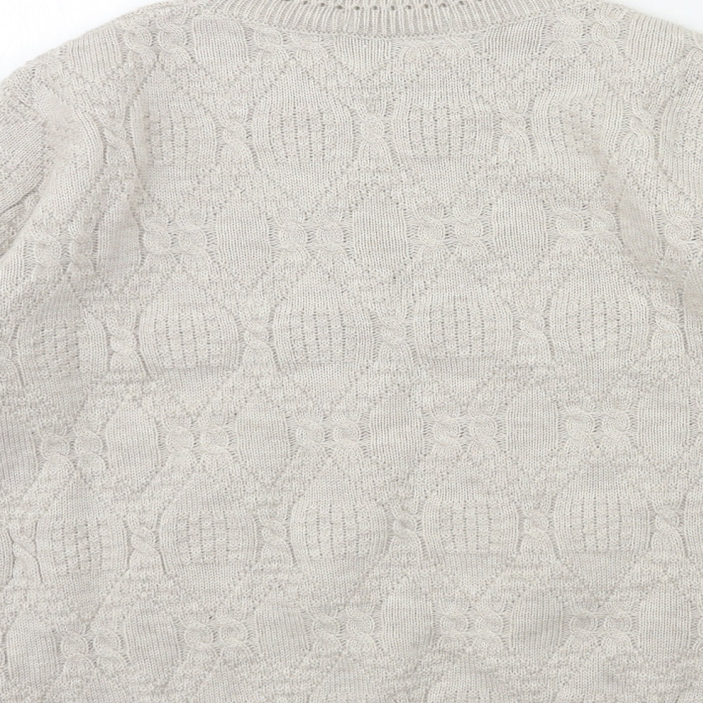 Beaumonde Womens Grey Knit Pullover Jumper Size 14