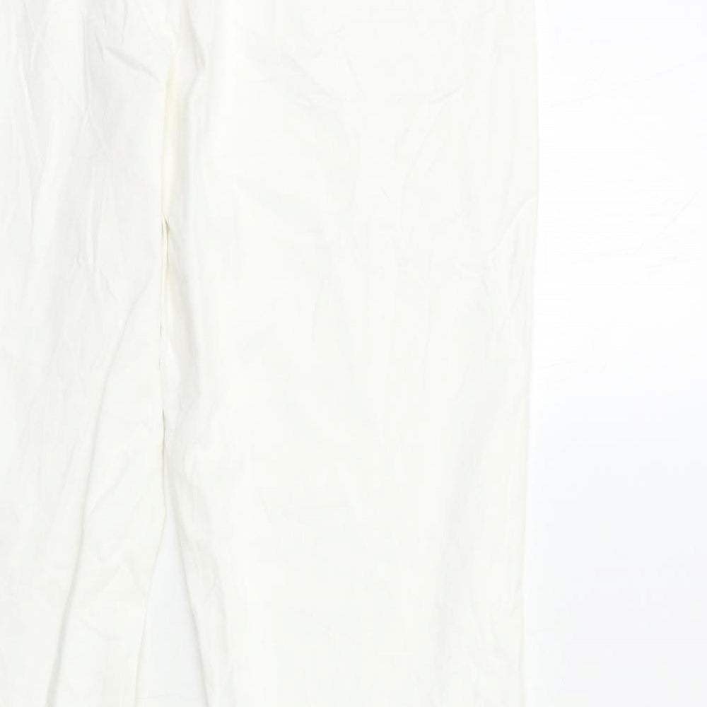 Preworn Womens White Trousers Size 32 in L26 in