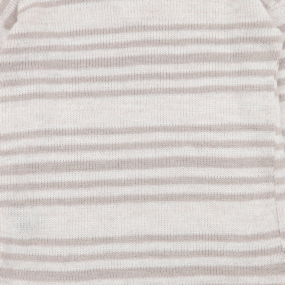 M&S Womens Multicoloured Striped Pullover Jumper Size 10