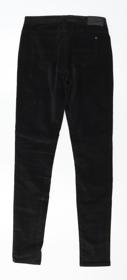 Jack Will Womens Black Velour Snow Pants Trousers Size 12 L20 in