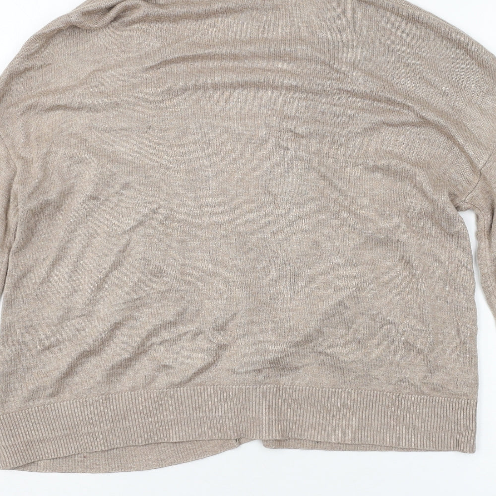 ASOS Womens Brown Knit Cardigan Jumper Size 12