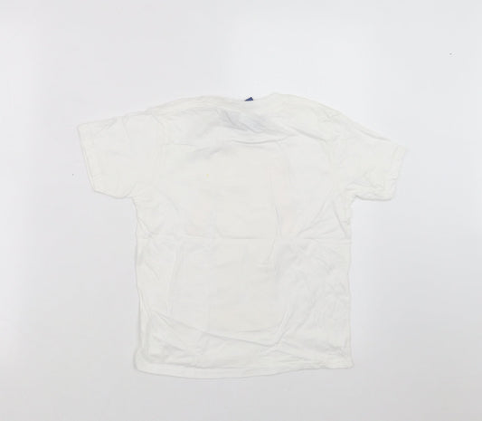 Gildan Boys White Basic T-Shirt Size 5-6 Years - lifeguard