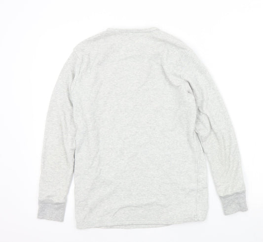 F&F Mens Grey Pullover Jumper Size M