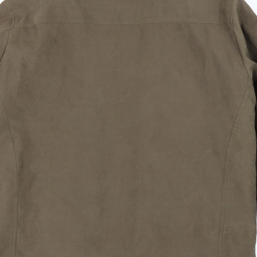 Brand and care label for Wellington women’s brown overcoat coat, size XL