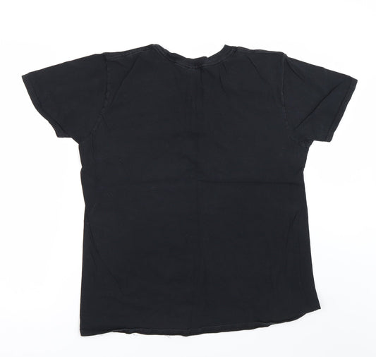 Gildan Mens Black T-Shirt Size L - Count Dankula