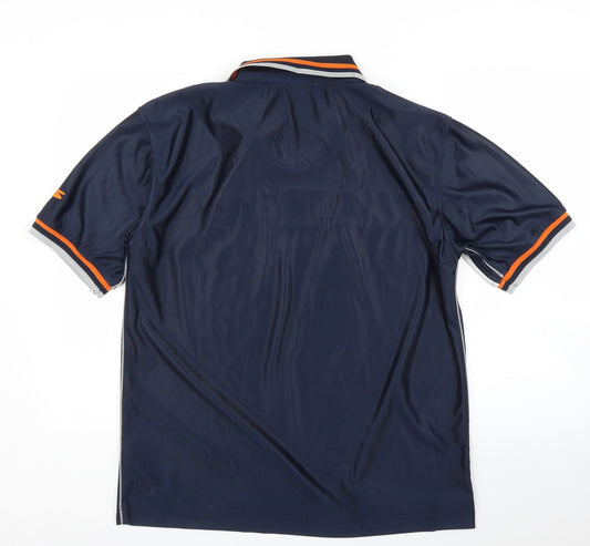 United Sports Brand Mens Blue Polo Size M