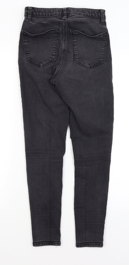 Topshop Womens Grey Skinny Jeans Size 28 in L25 in