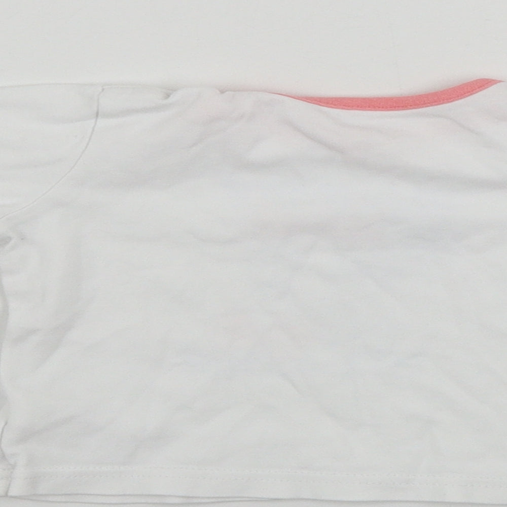 George Girls White Basic T-Shirt Size 12-18 Months - Mickey mouse