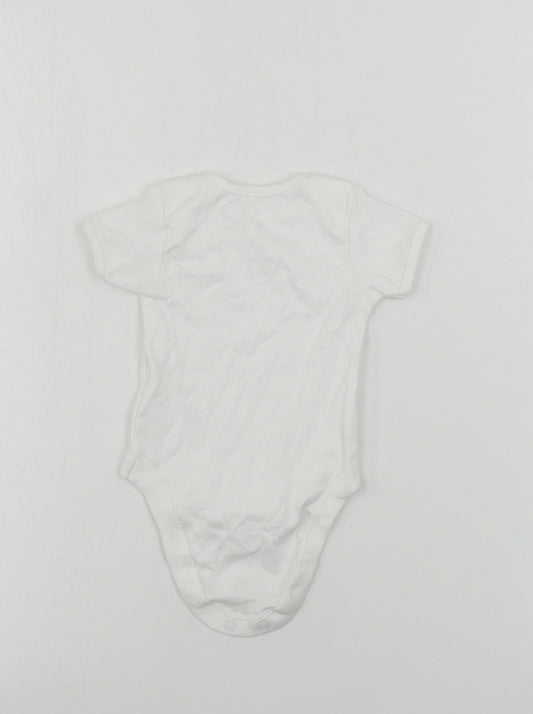 George Boys White Babygrow One-Piece Size 0-3 Months