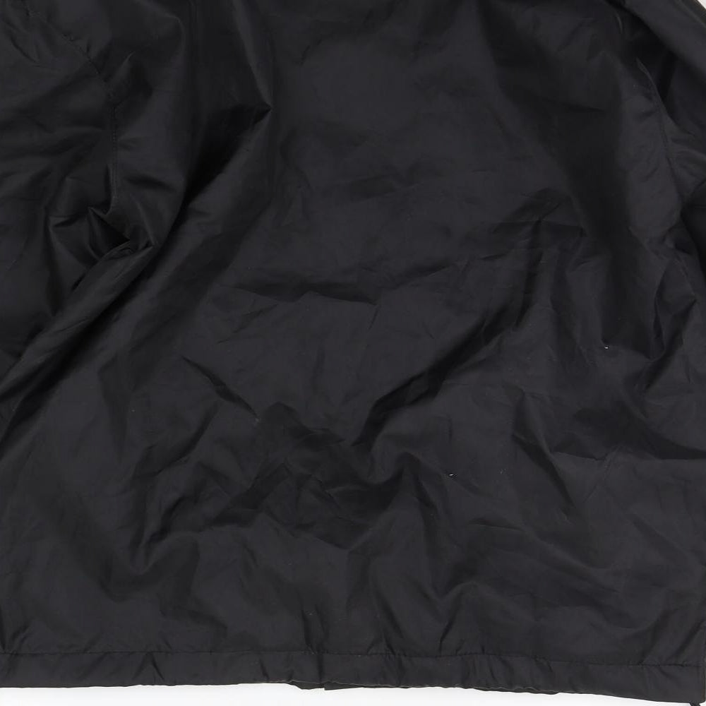 Brand and care label for Givova girls’ black jacket coat size 2xs - ggnp fc
