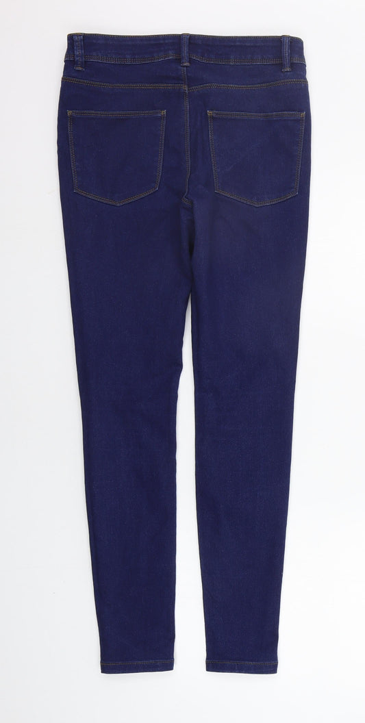 deniem & co Womens Blue Straight Jeans Size 10 L27 in