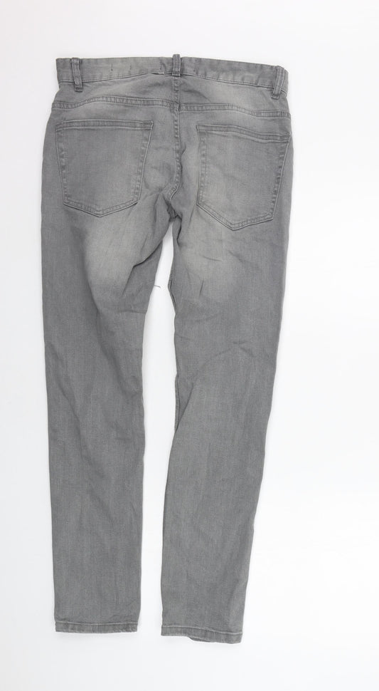 Acw85 Womens Grey Straight Jeans Size 30 in L28 in